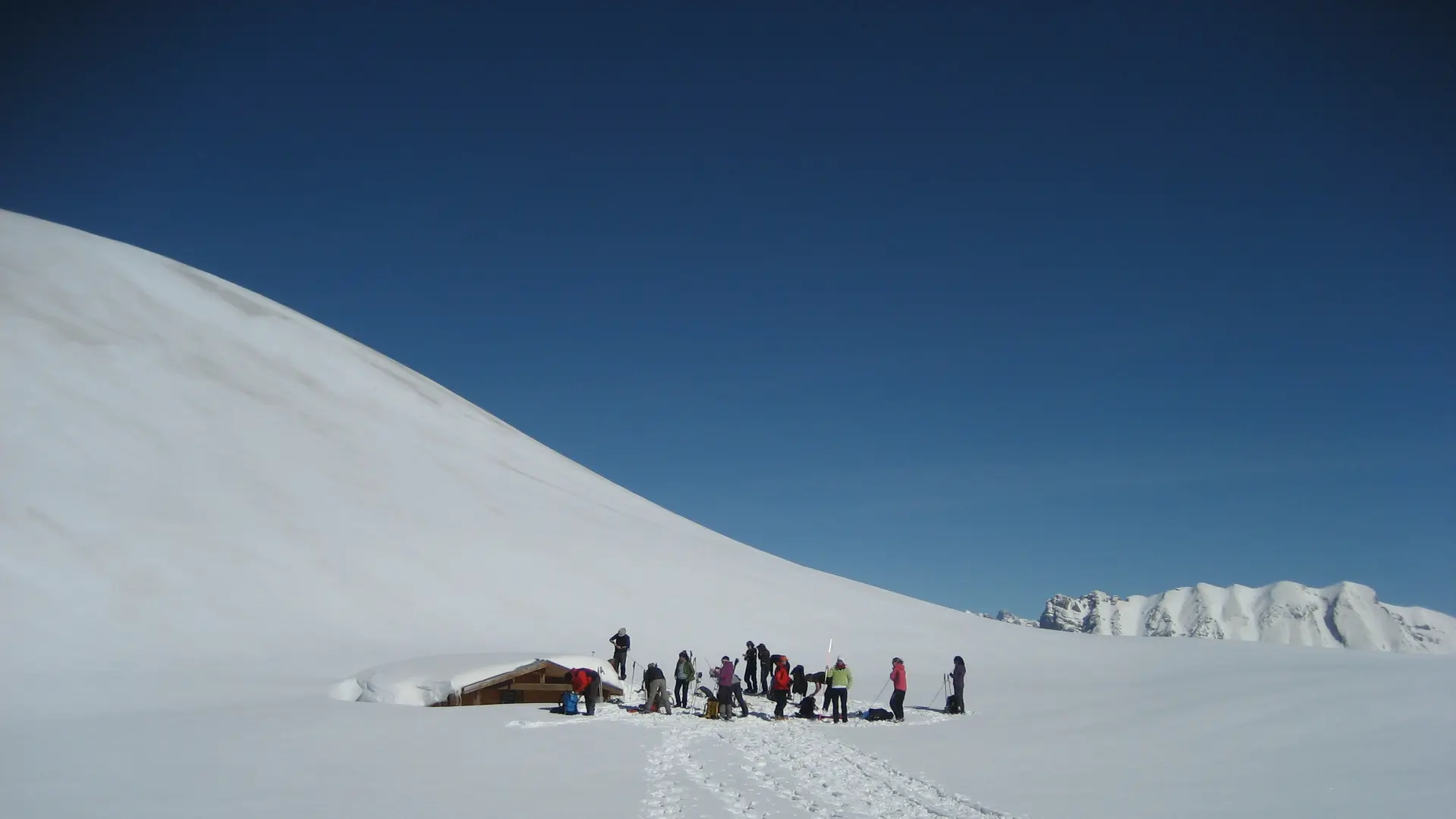 Sortie raquettes avec Michel Manini, Dévoluy, Hautes-Alpes