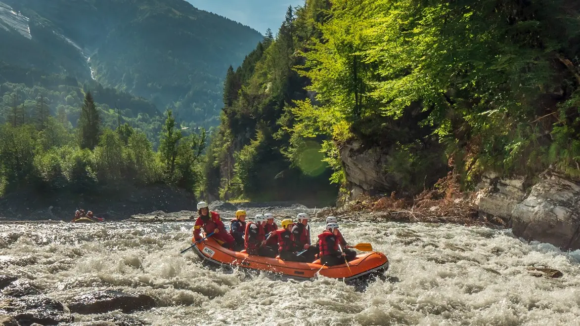 Gorges des tines en rafting
