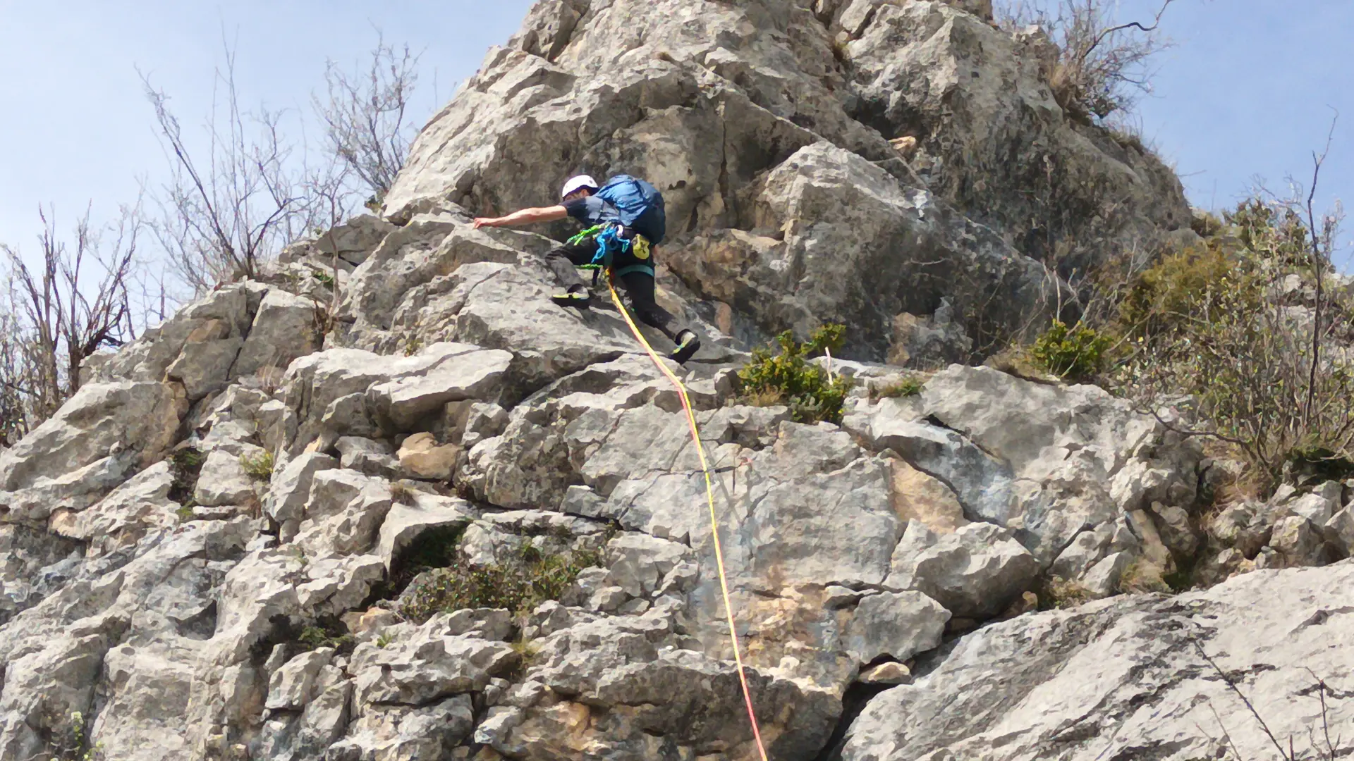 escalade grande voie