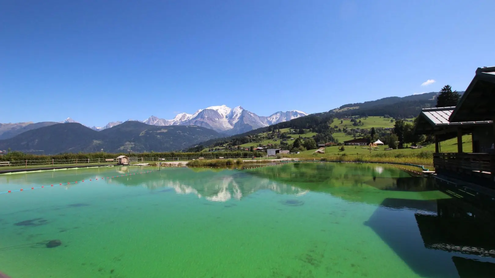 Plan d'eau biotope de Combloux à 500m du gîte