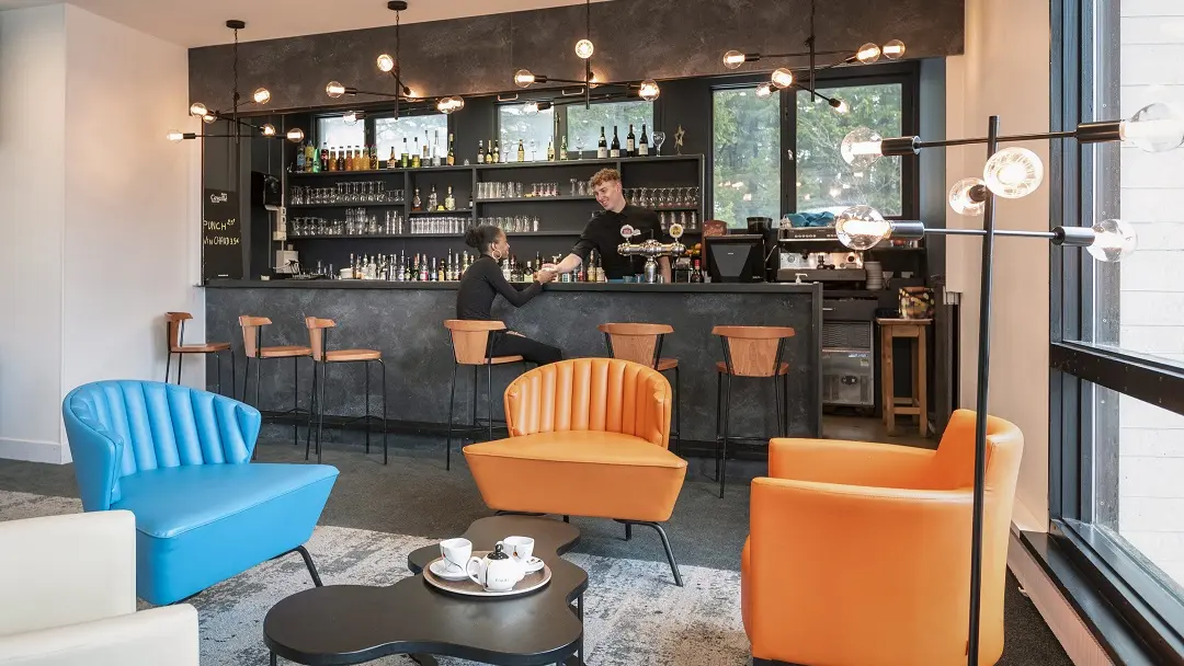 Vue sur le bar