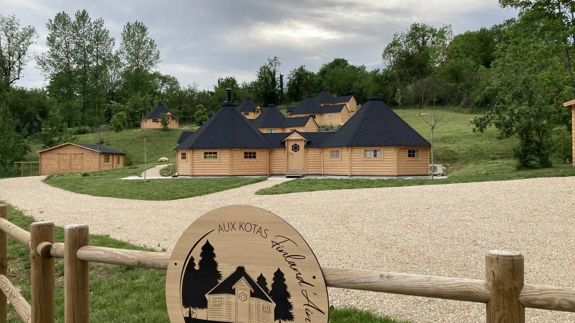 Panneau d'entrée du site
