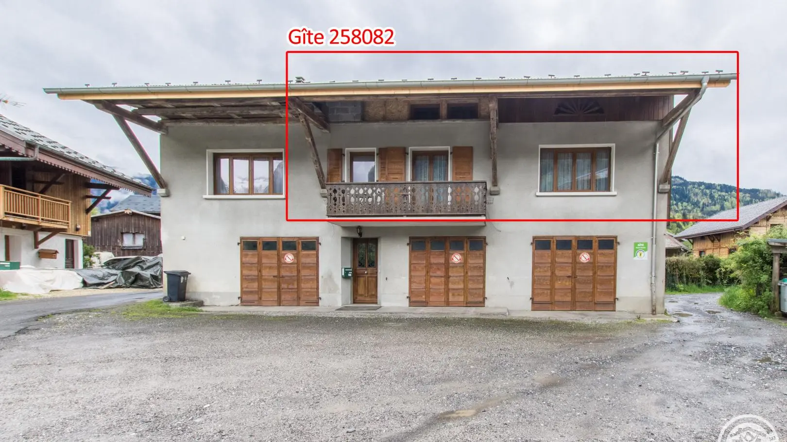 Façade nord avec balcon