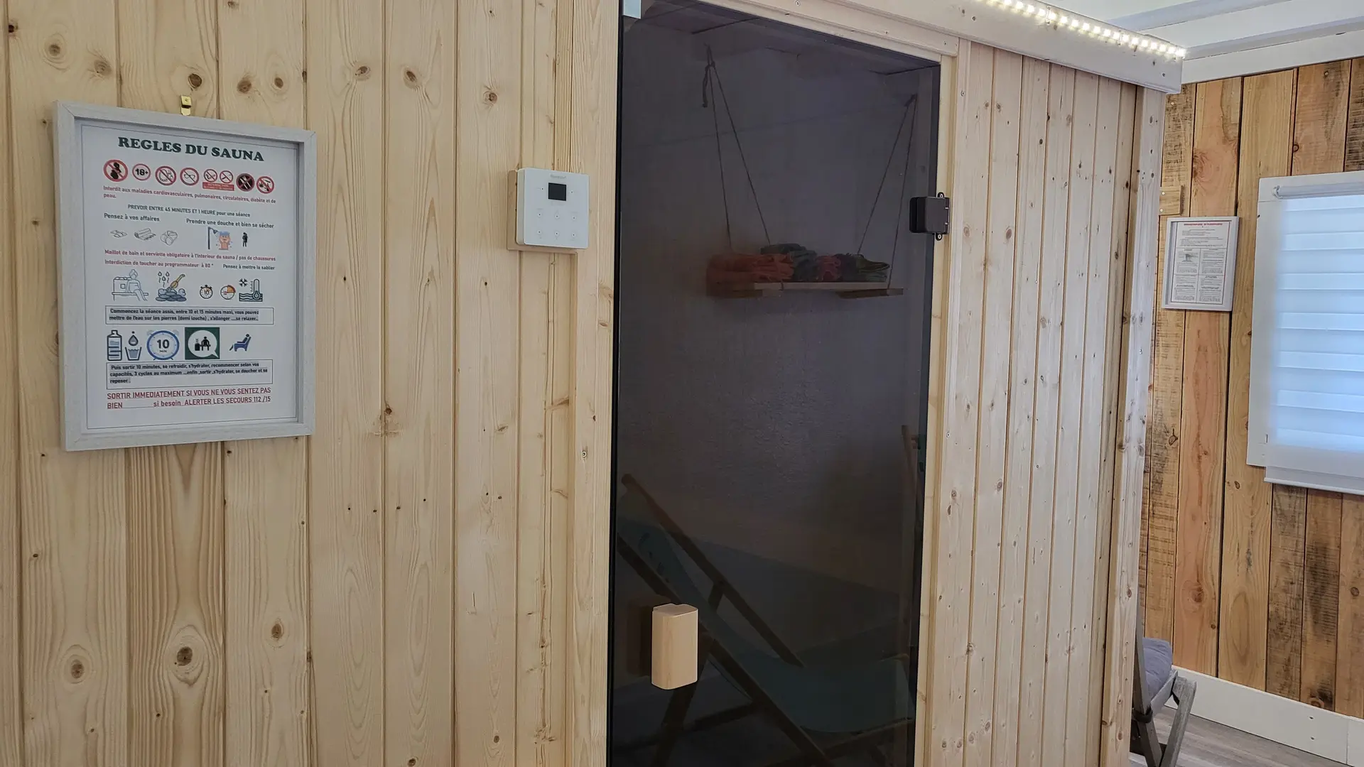 porte du sauna