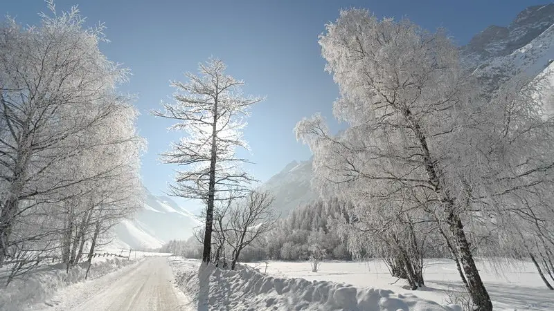 Route d'acces au Domaine Nordique du Pays de la Meije