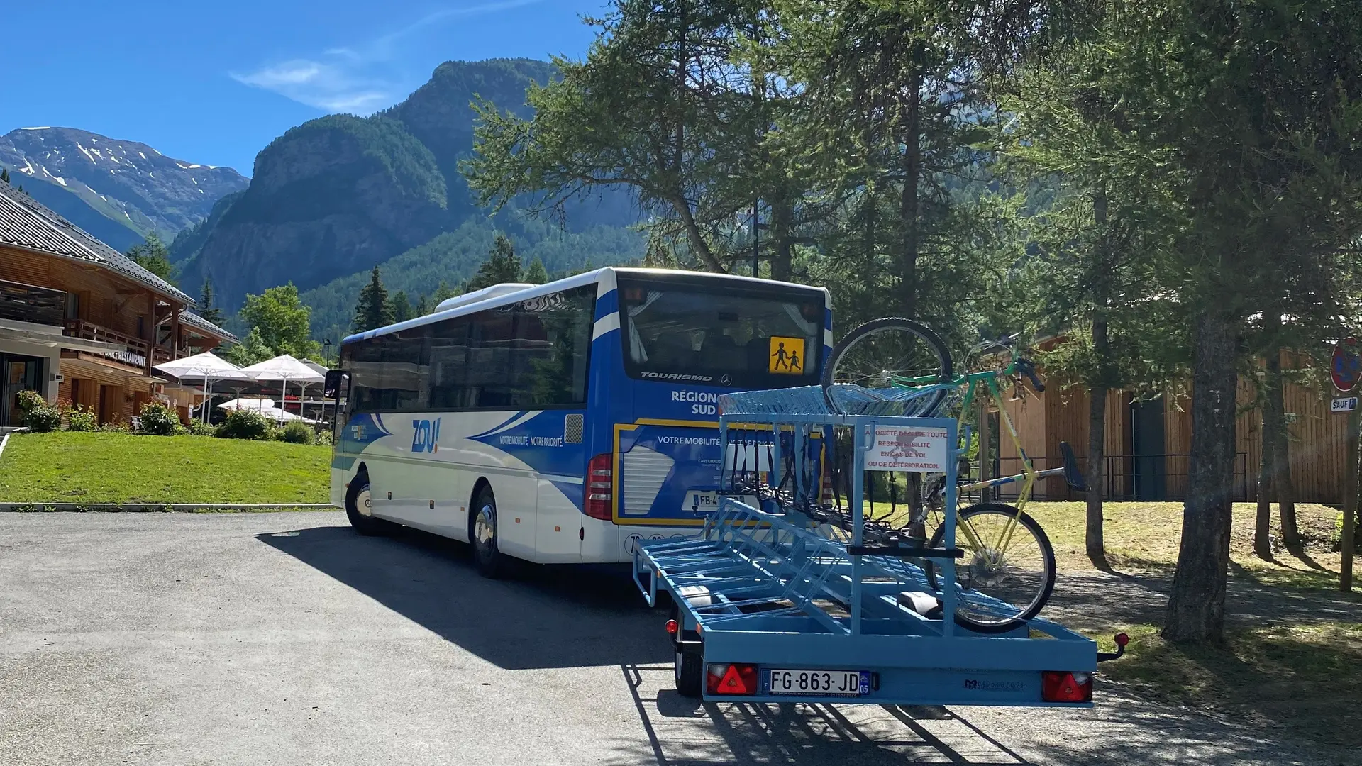 Navette remorque VTT Orcières