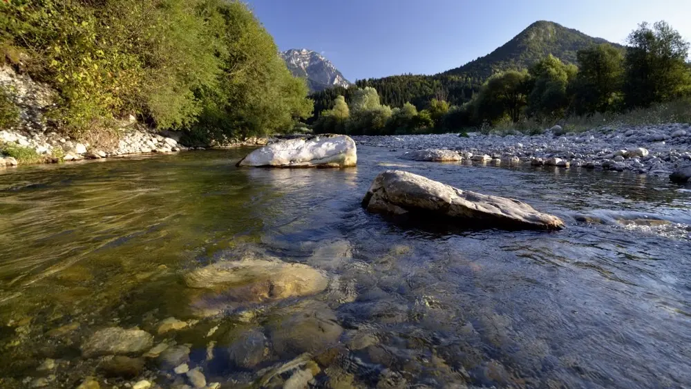 La rivière le Chéran à 100m du gîte