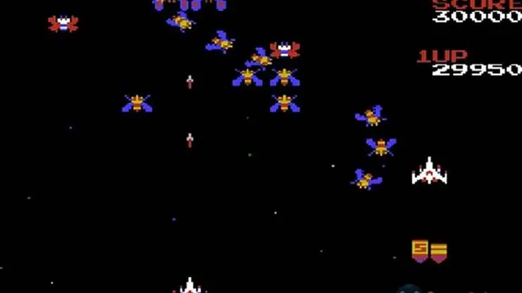 Juego arcade vintage - Galaga