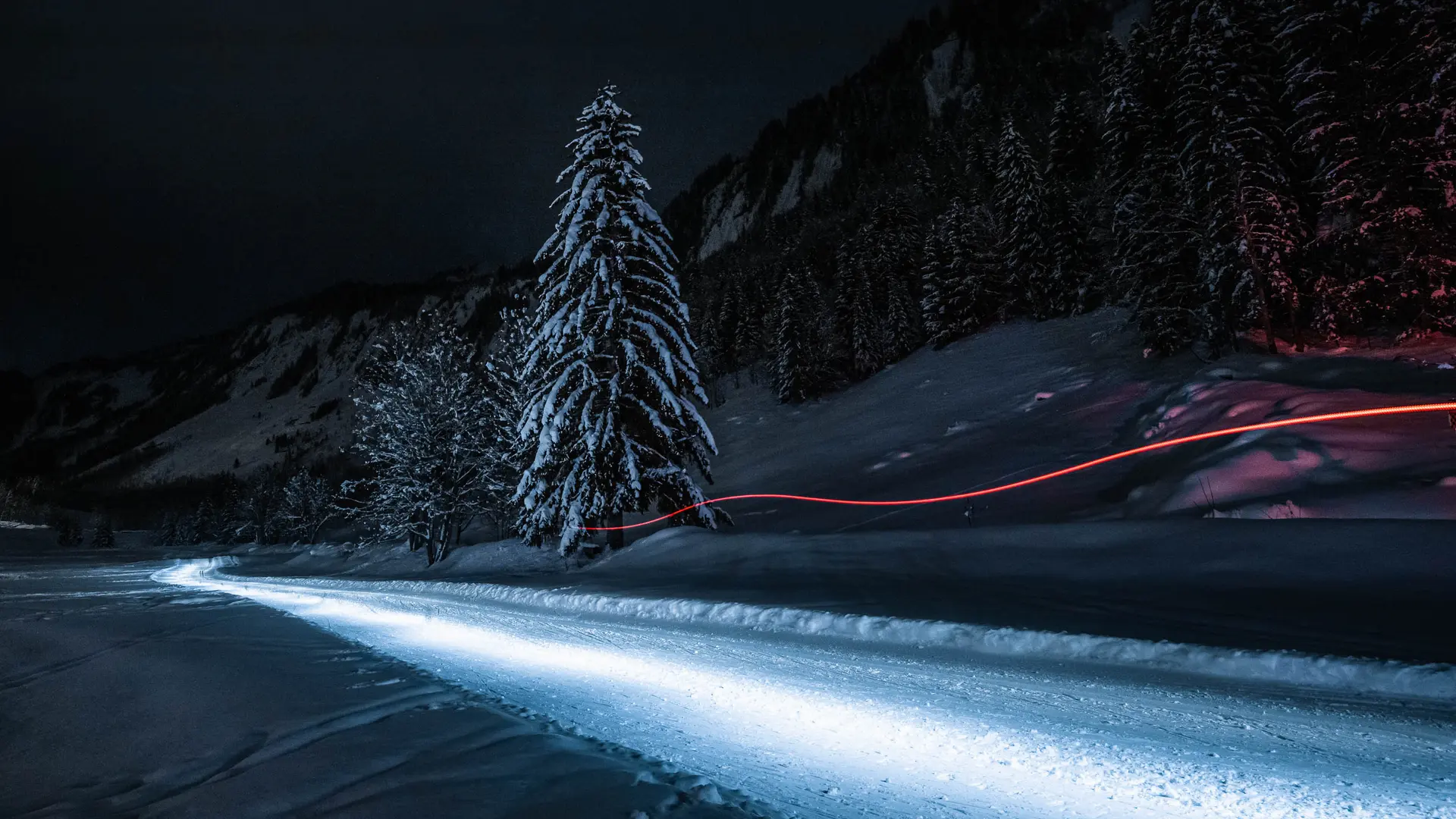 Ski Nordique en nocturne Le Grand-Bornand