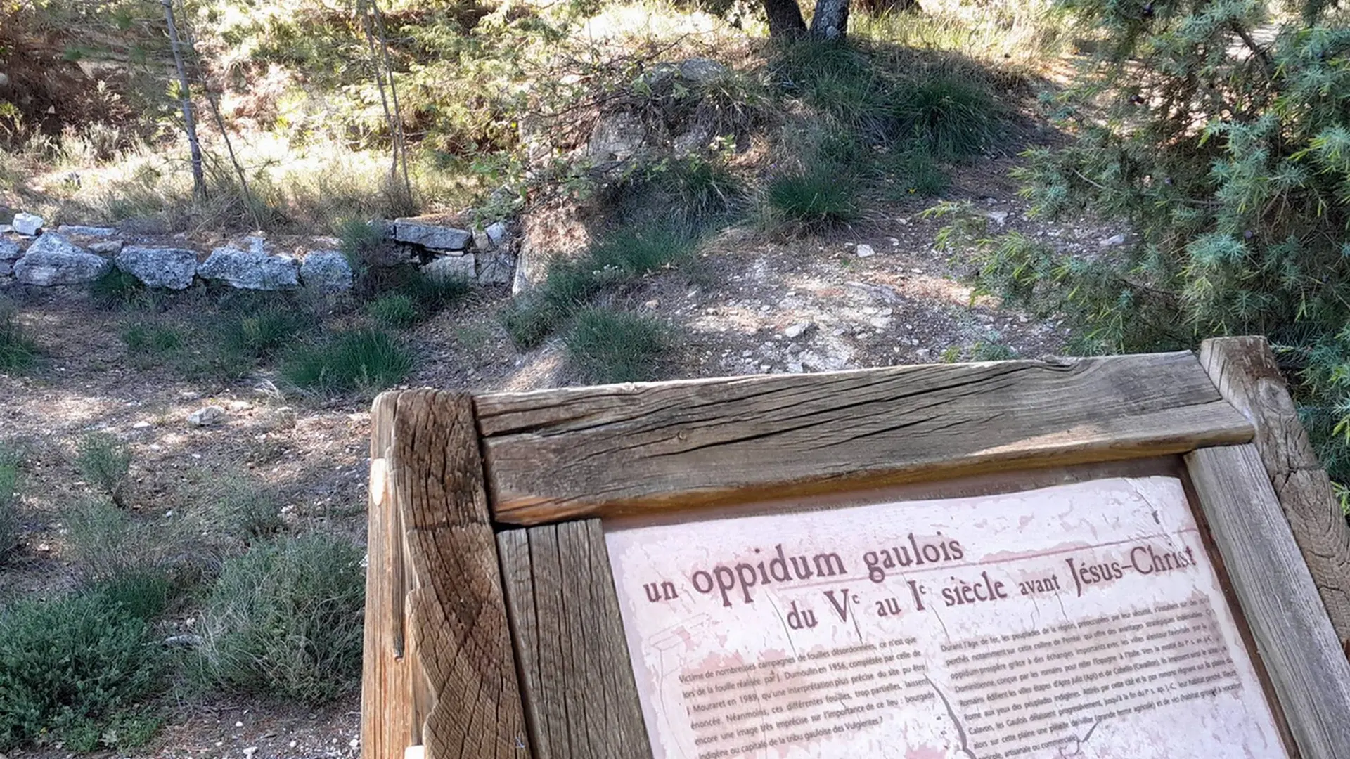 Vestiges de l'oppidum