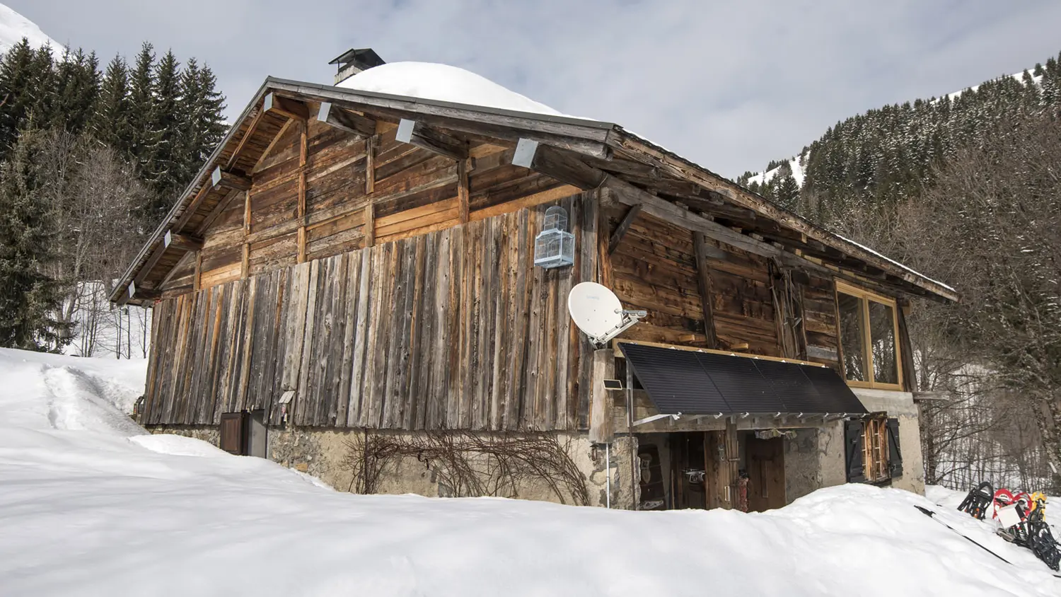 Le restaurant nle Chalet d'Alpage en hiver