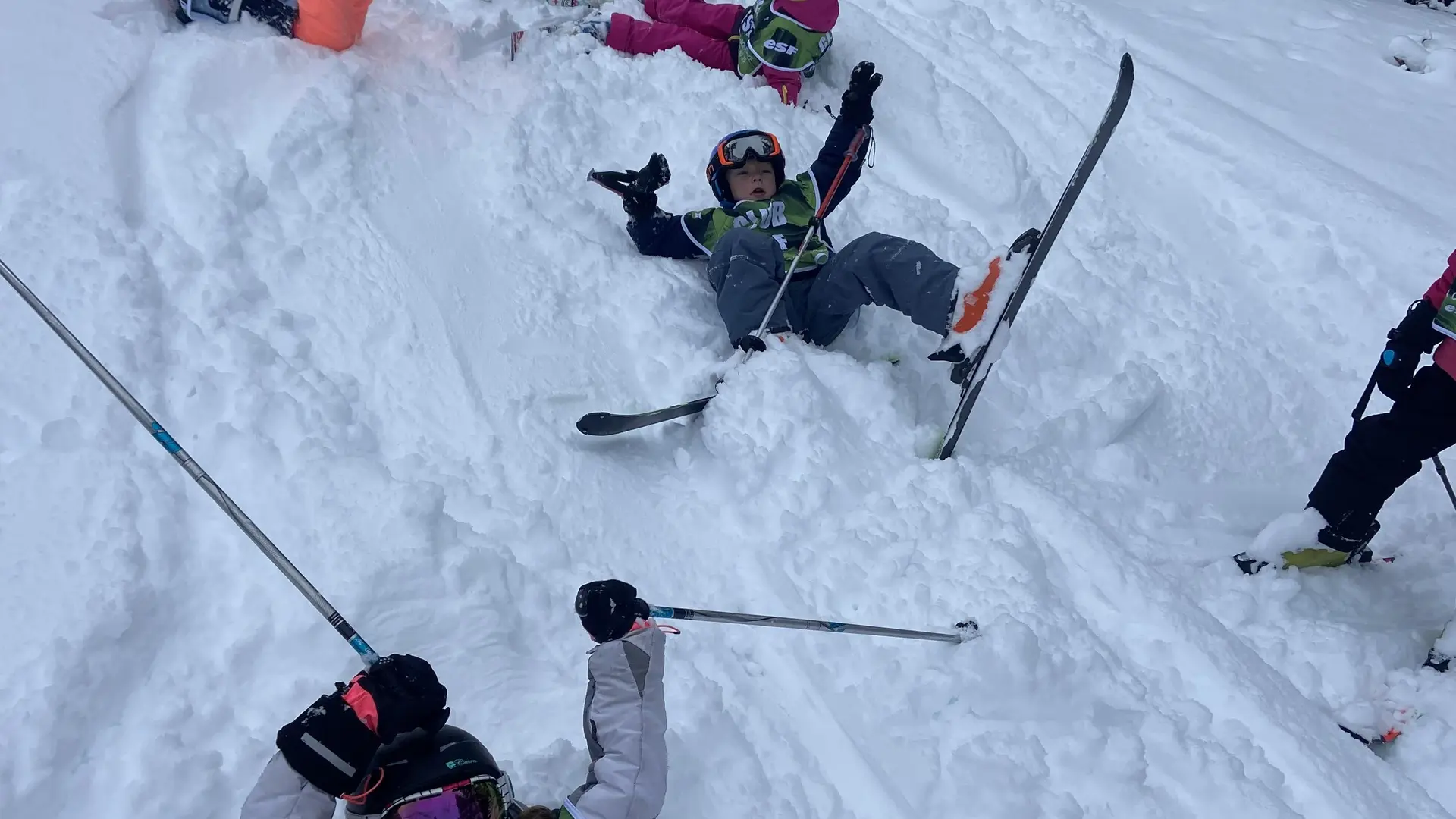 Cours de ski alpin enfant