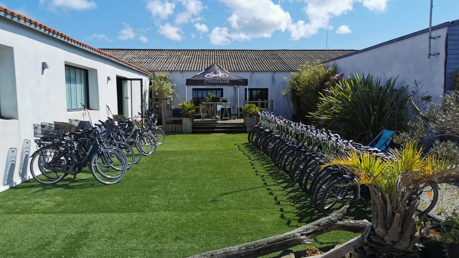 Fahrradraum im Freien