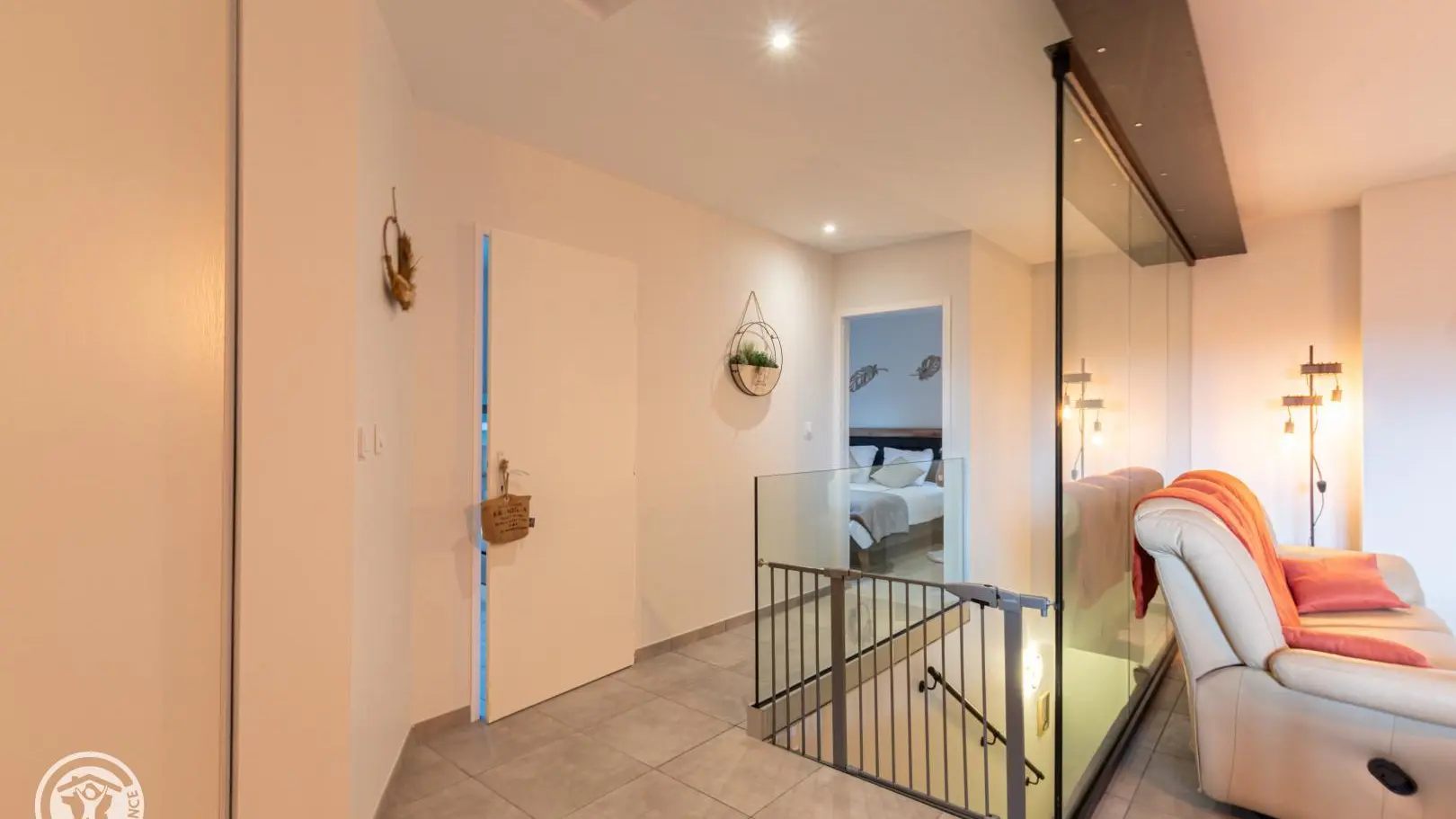 Accès aux 3 chambres
