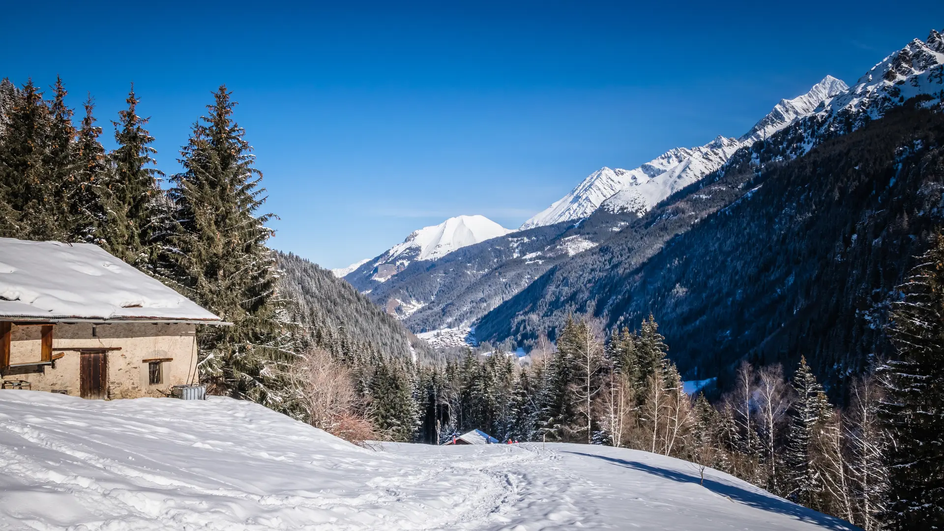 Le panorama sur la vallée des Contamines