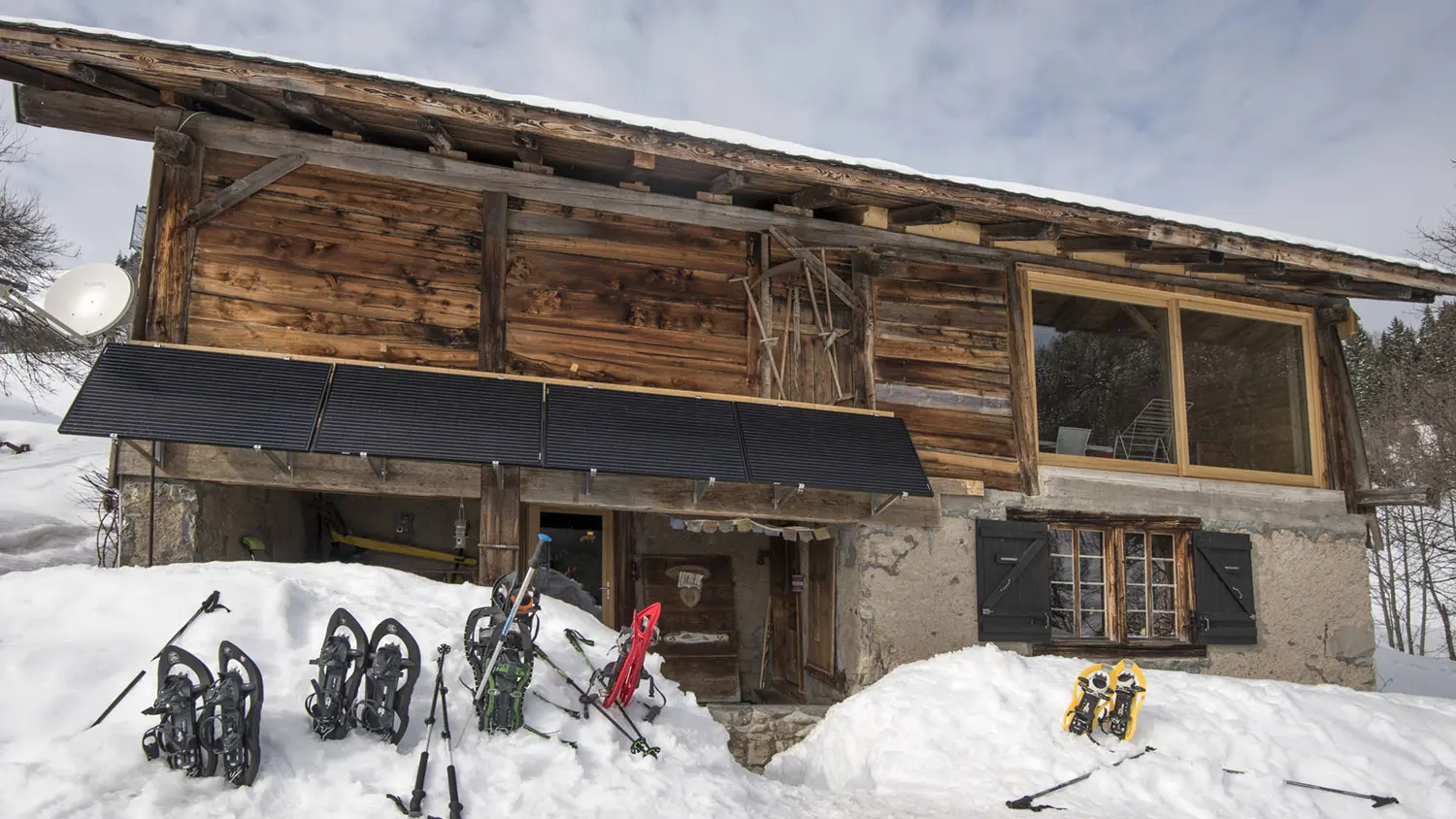 Le restaurant nle Chalet d'Alpage en hiver