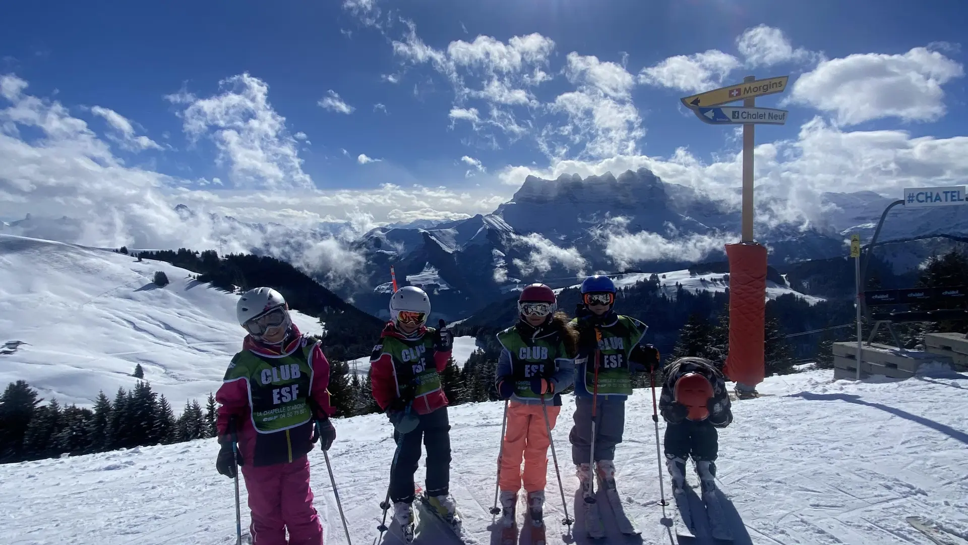 Cours de ski alpin enfant