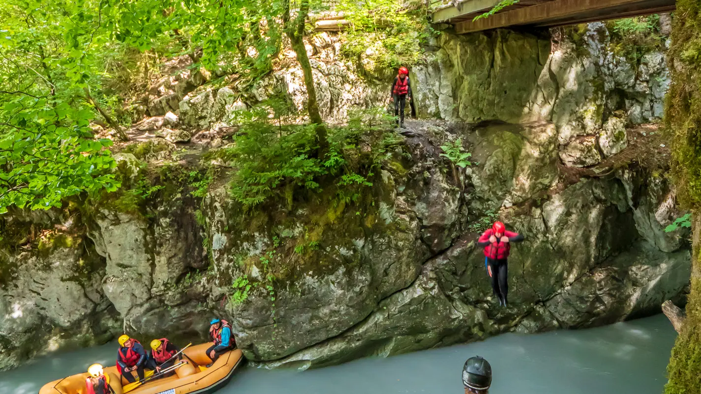 Rafting dans les gorges