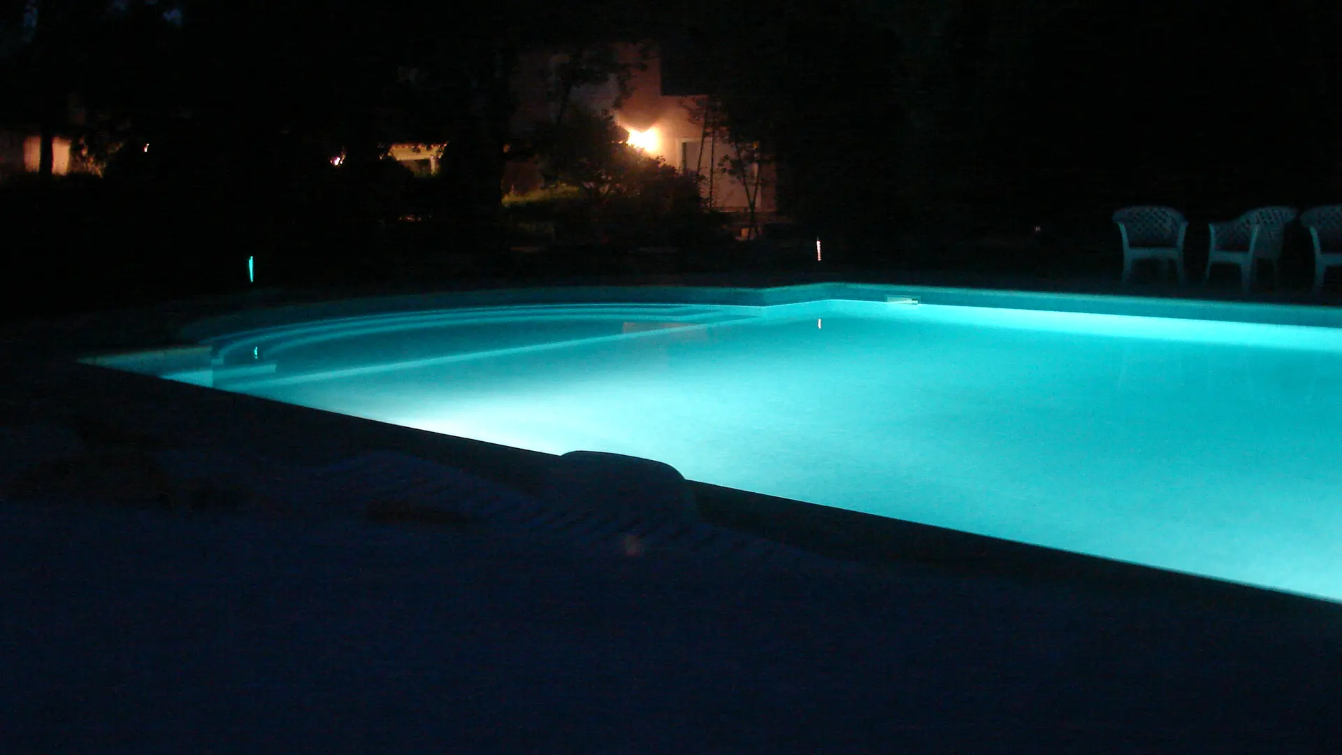 Piscine nocturne