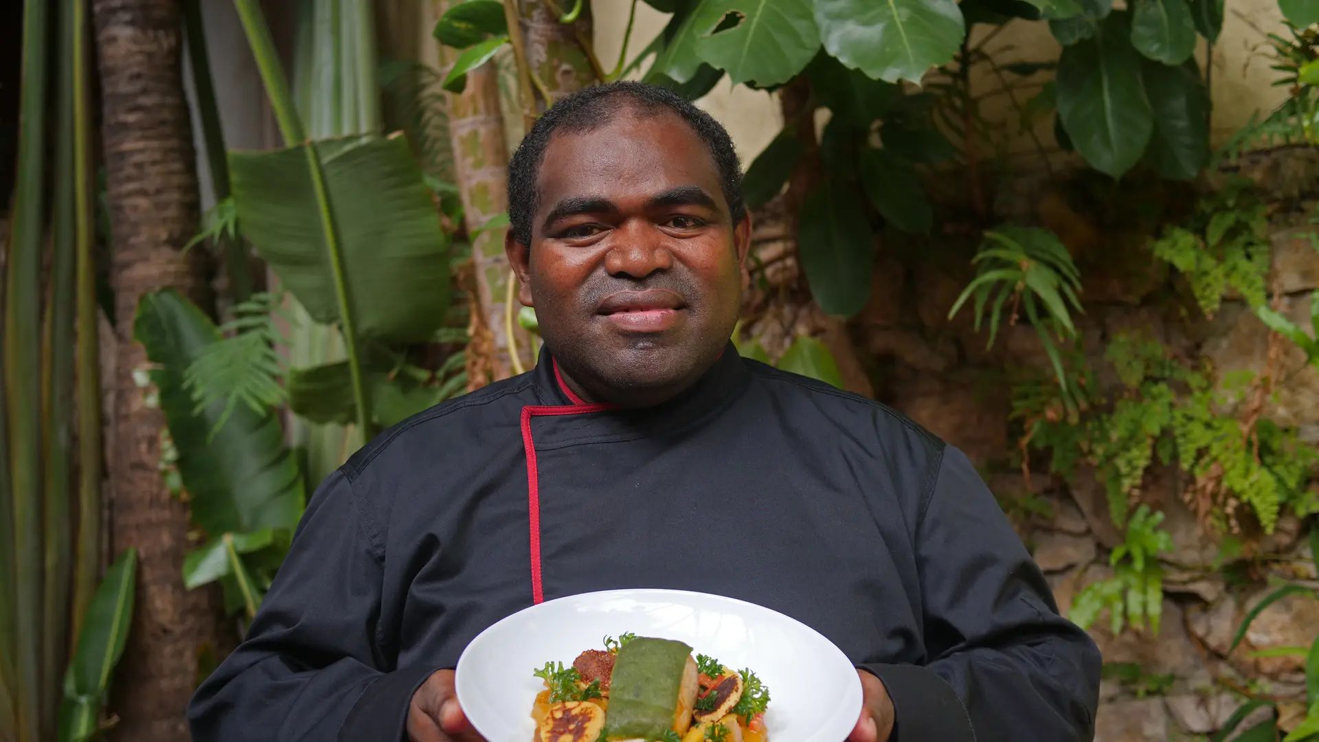 Le chef et son plat du jour