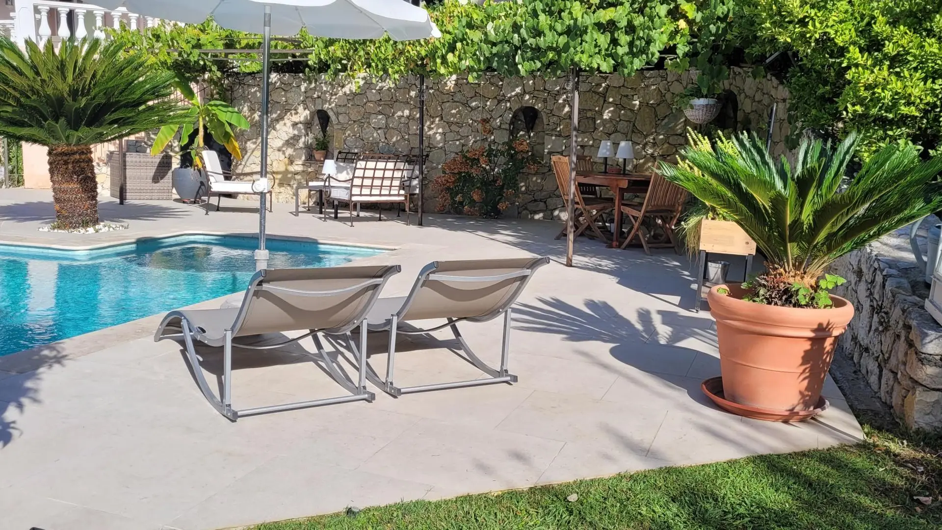Coin transats Gîte Macalinewa Gîtes de France Alpes-Maritimes Saint-Jeannet