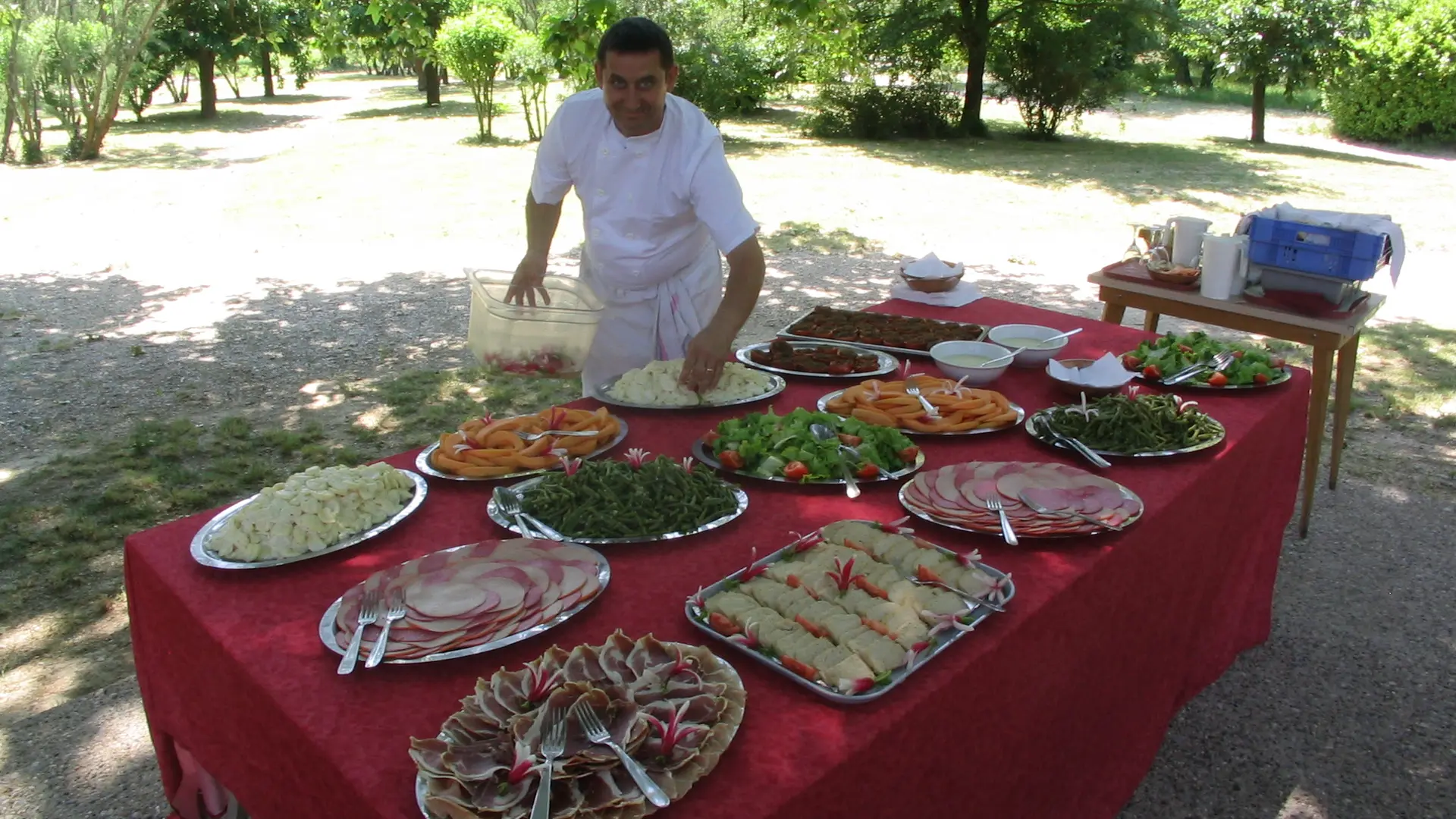 buffet extérieur