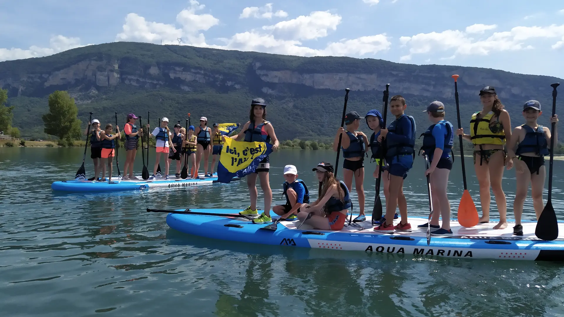 paddle en groupe pro pour du team building dans le Bugey (Ain)