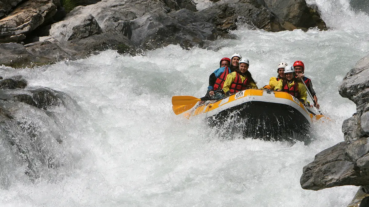 La triple chute dans les gorges du Guil