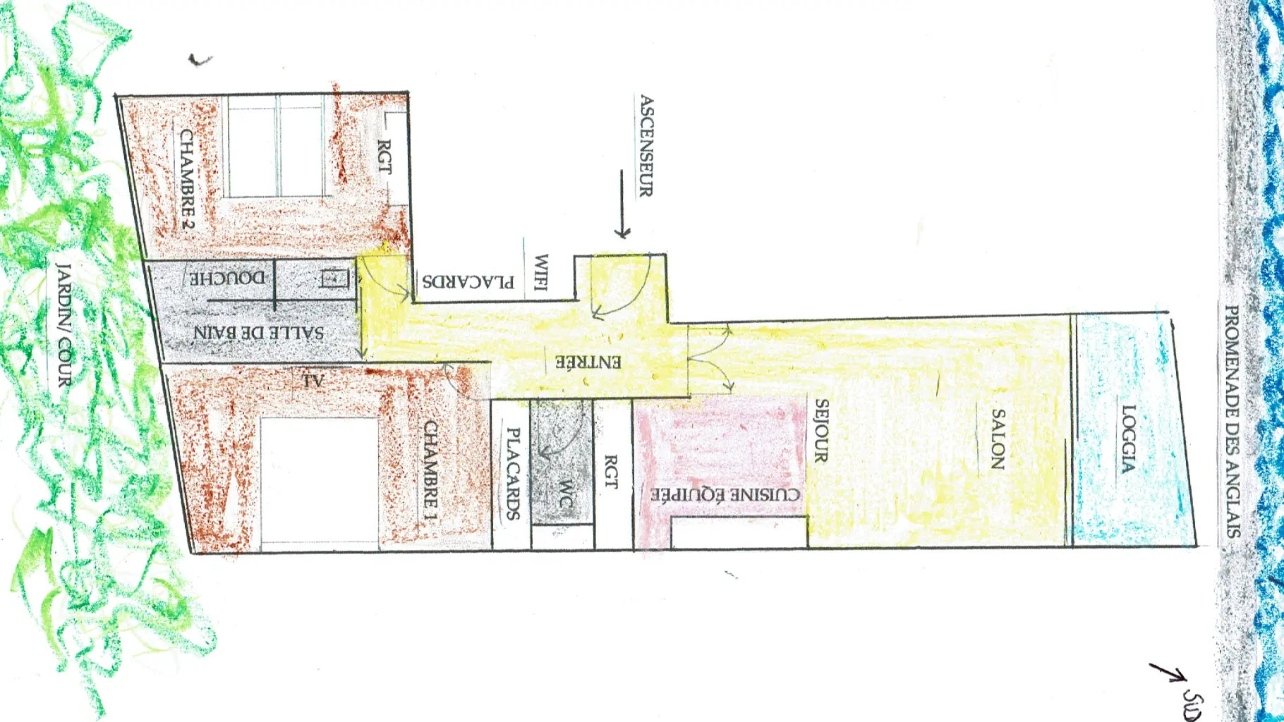 PLAN DE L APPARTEMENT