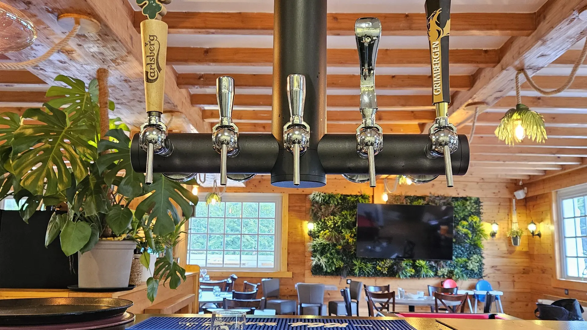 behind the bar