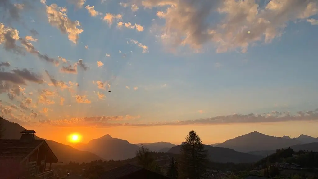 Coucher de soleil aux Servages d'Armelle