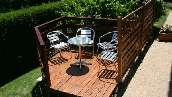 Vue deuxième terrasse