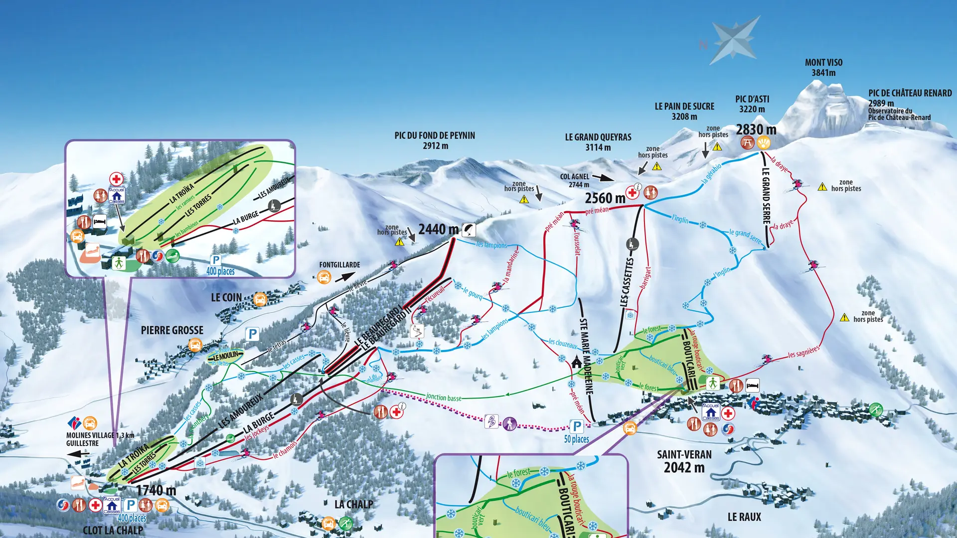 Plan des pistes