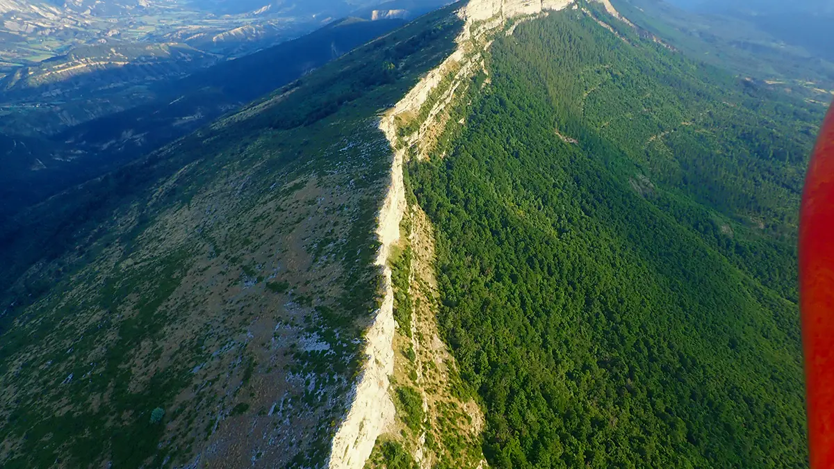 Vue aérienne montagne