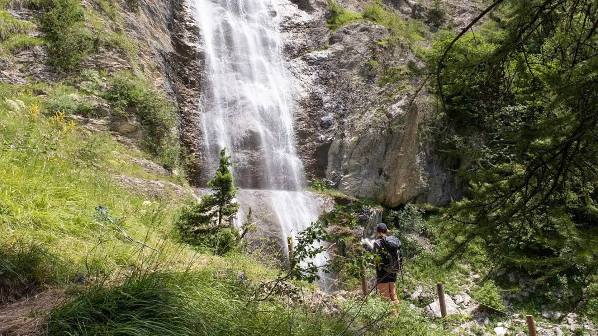 Arrivée à la Cascade de la Pissarotte