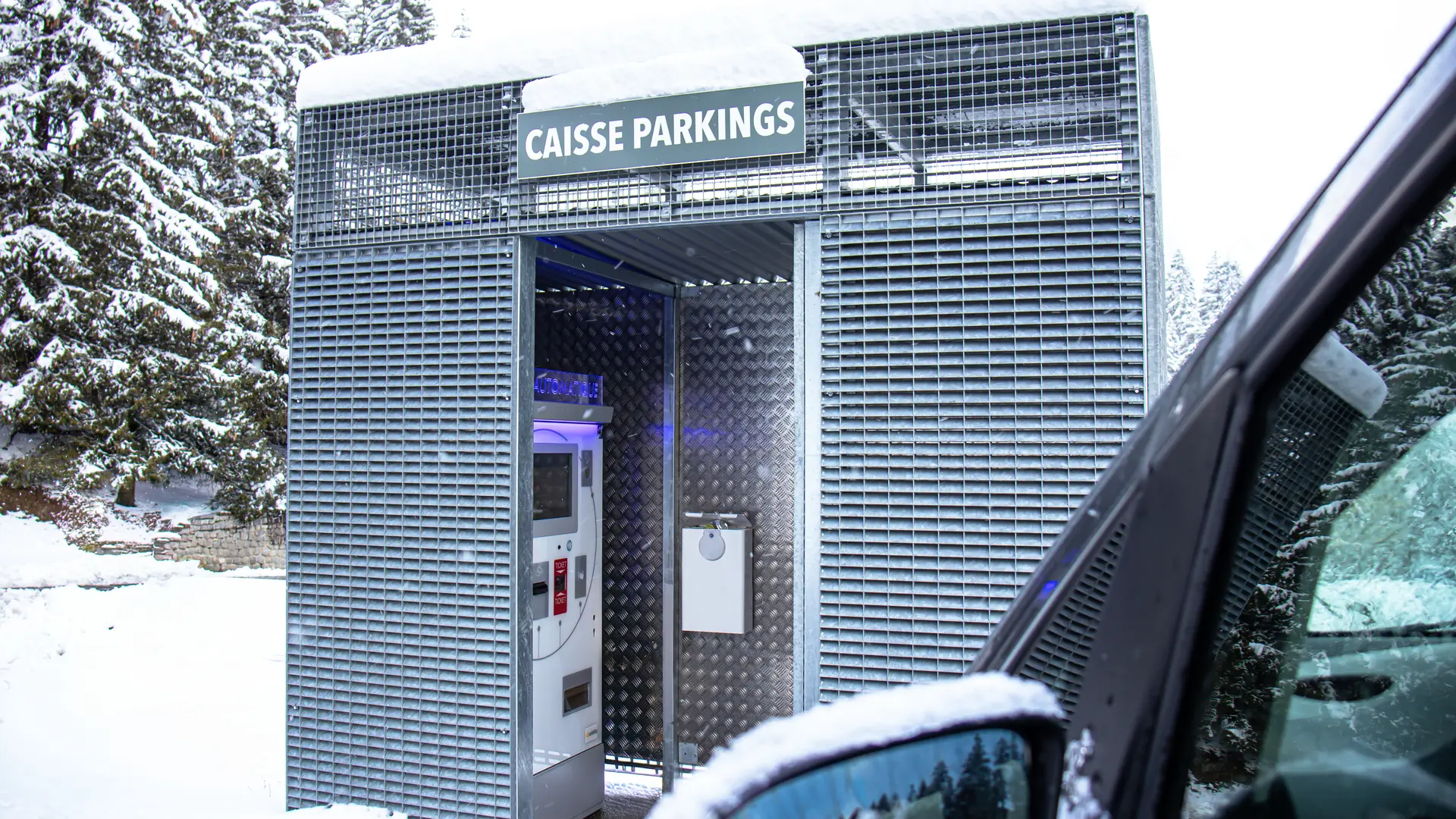 Borne de paiement automatique pour le parking P2