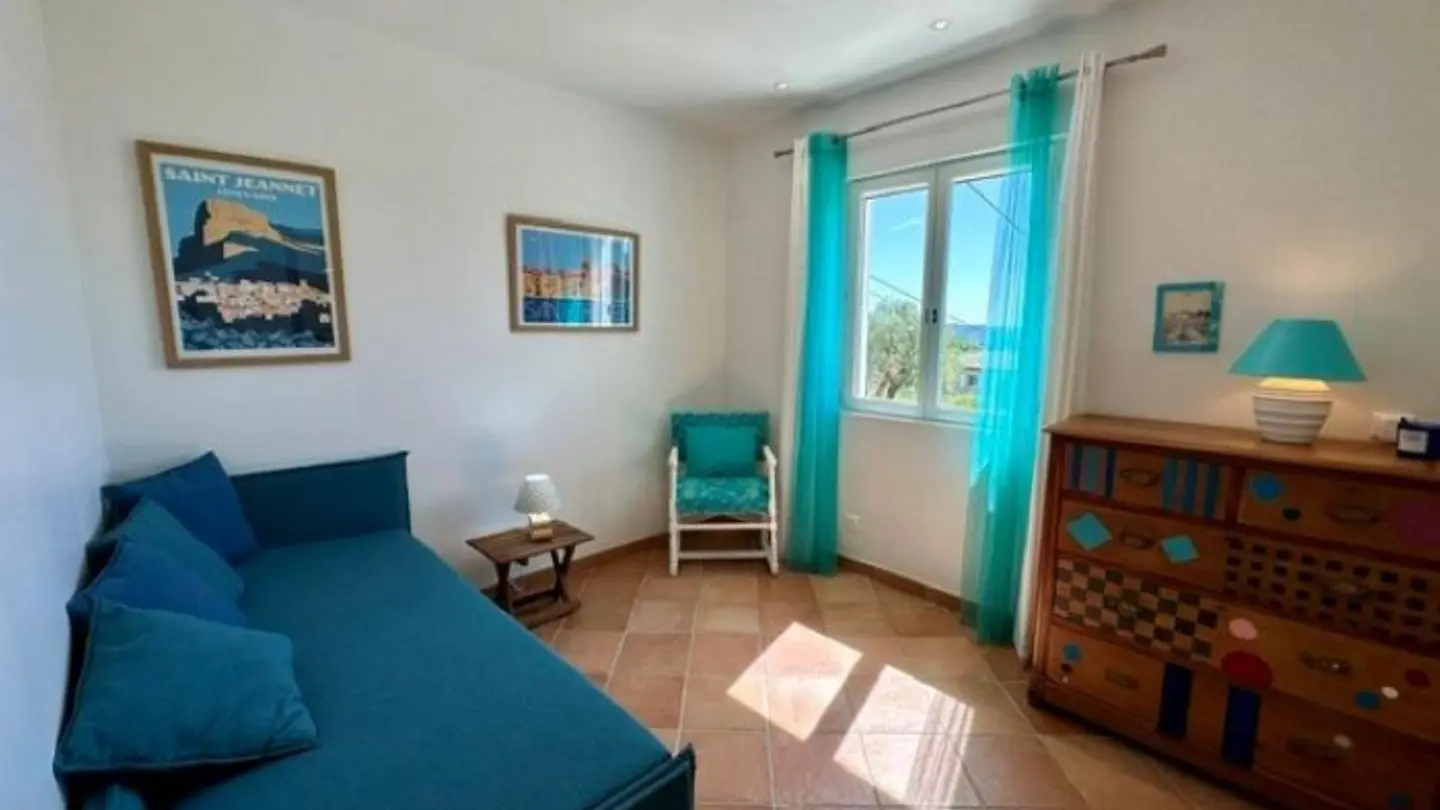Gîte Olidom-Chambre 2 : 2 lits gigognes 80x200-Saint Jeannet-Gîtes de France Alpes-Maritimes