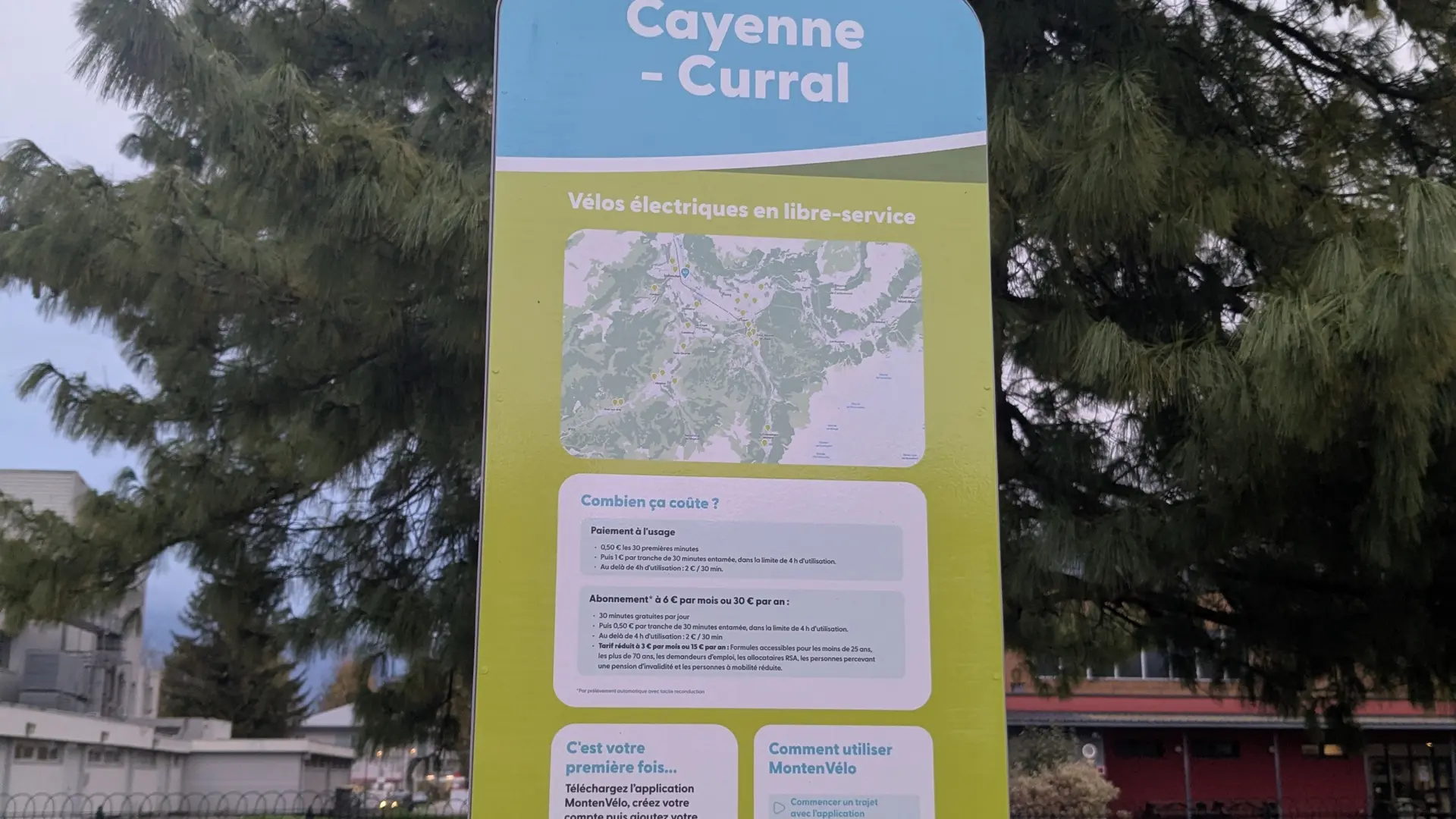 Borne MontenVelo - Cayenne/Curral_Sallanches