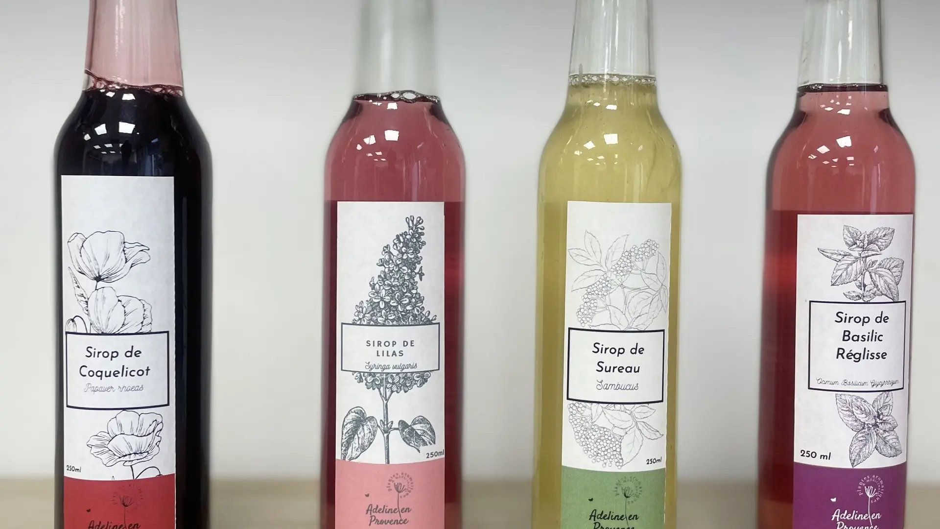 assortiment sirops
