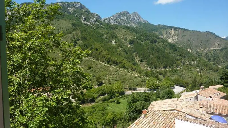 Vue Chambre double La Bergerie Gîte de France Alpes-Maritimes Ste Agnes