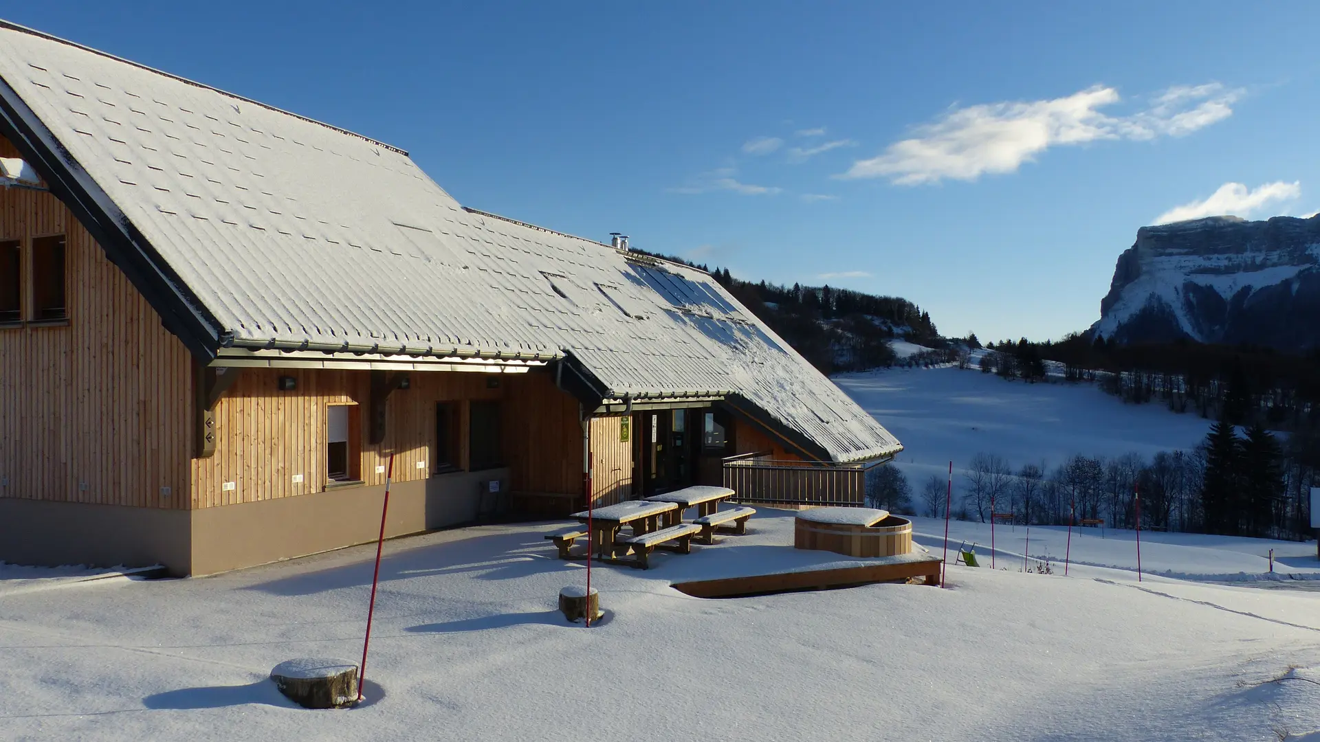 Le gîte en hiver