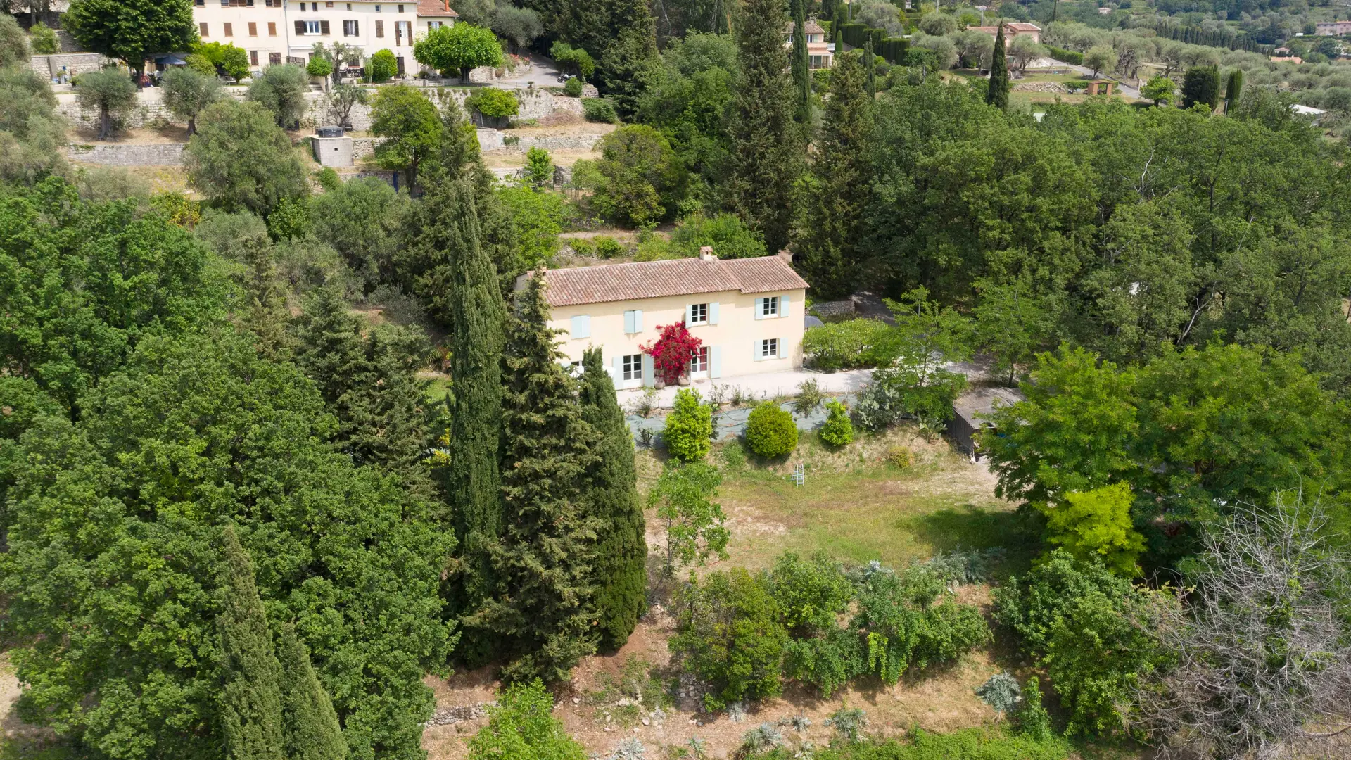 Vue aérienne de la propriété