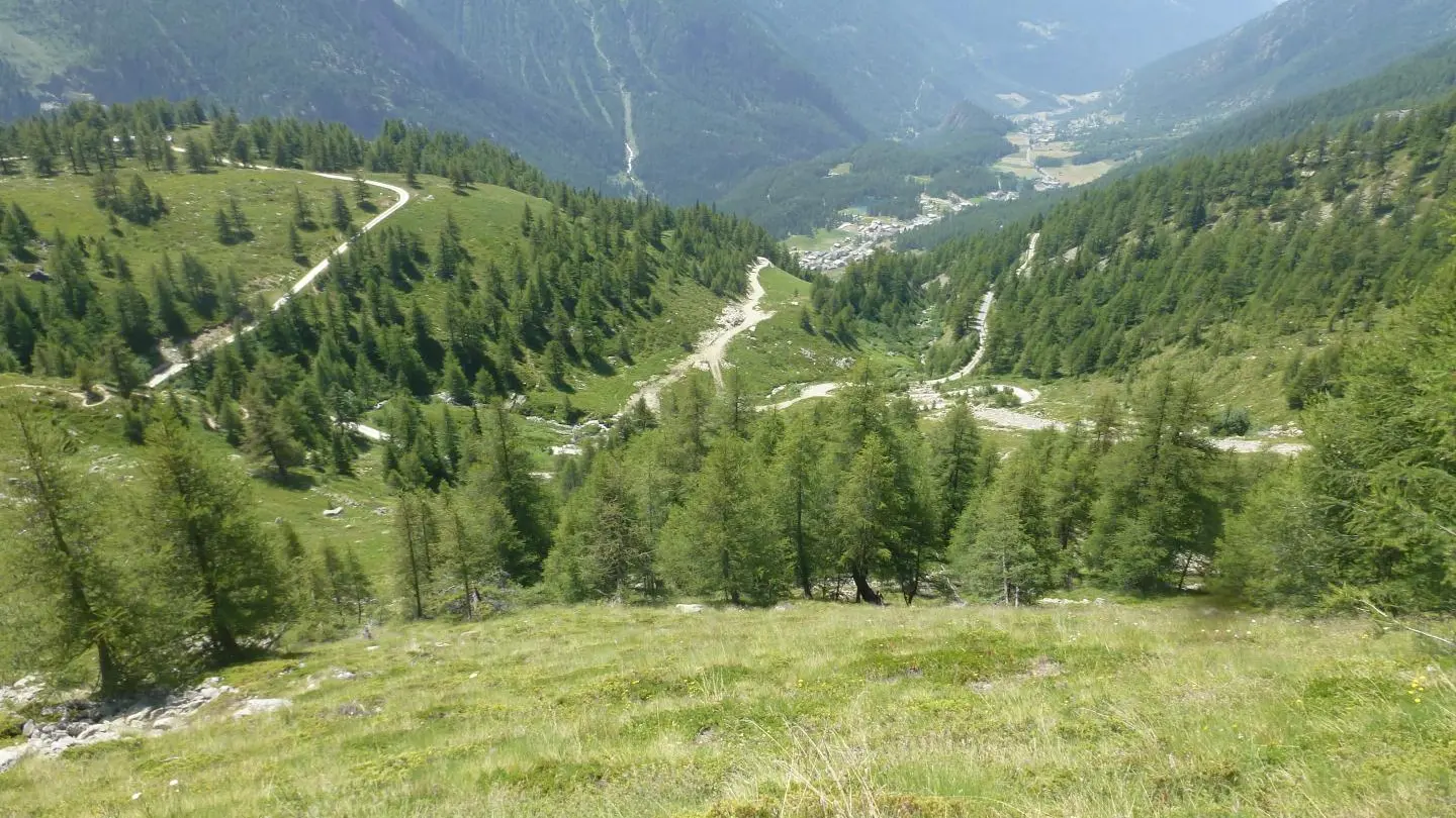 Vallée des Contamines Montjoie depuis trè la tête