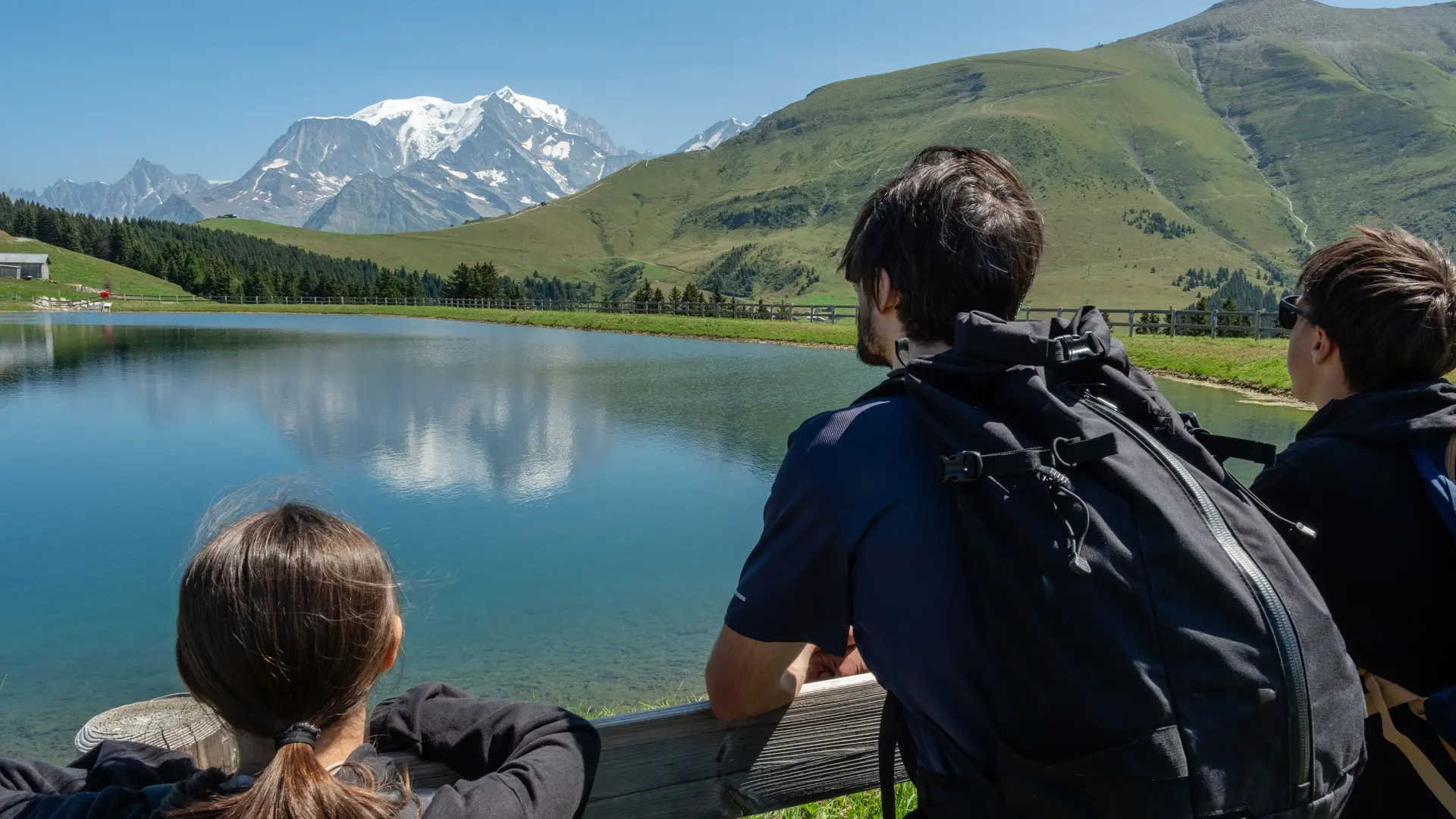 Randonnée en famille jusqu'au Lac de Joux