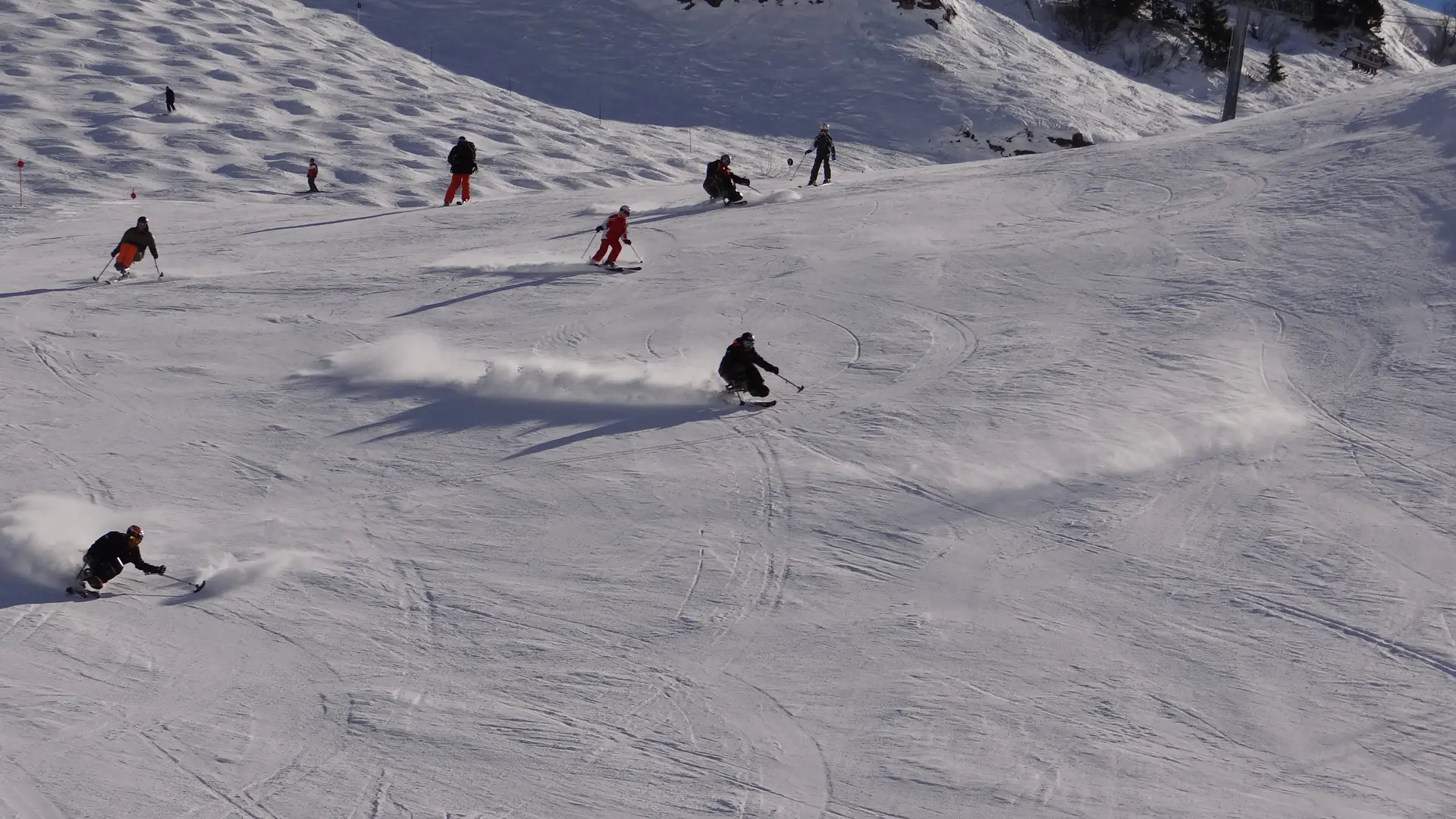 Les pistes du Grand-Bornand pour le handiski