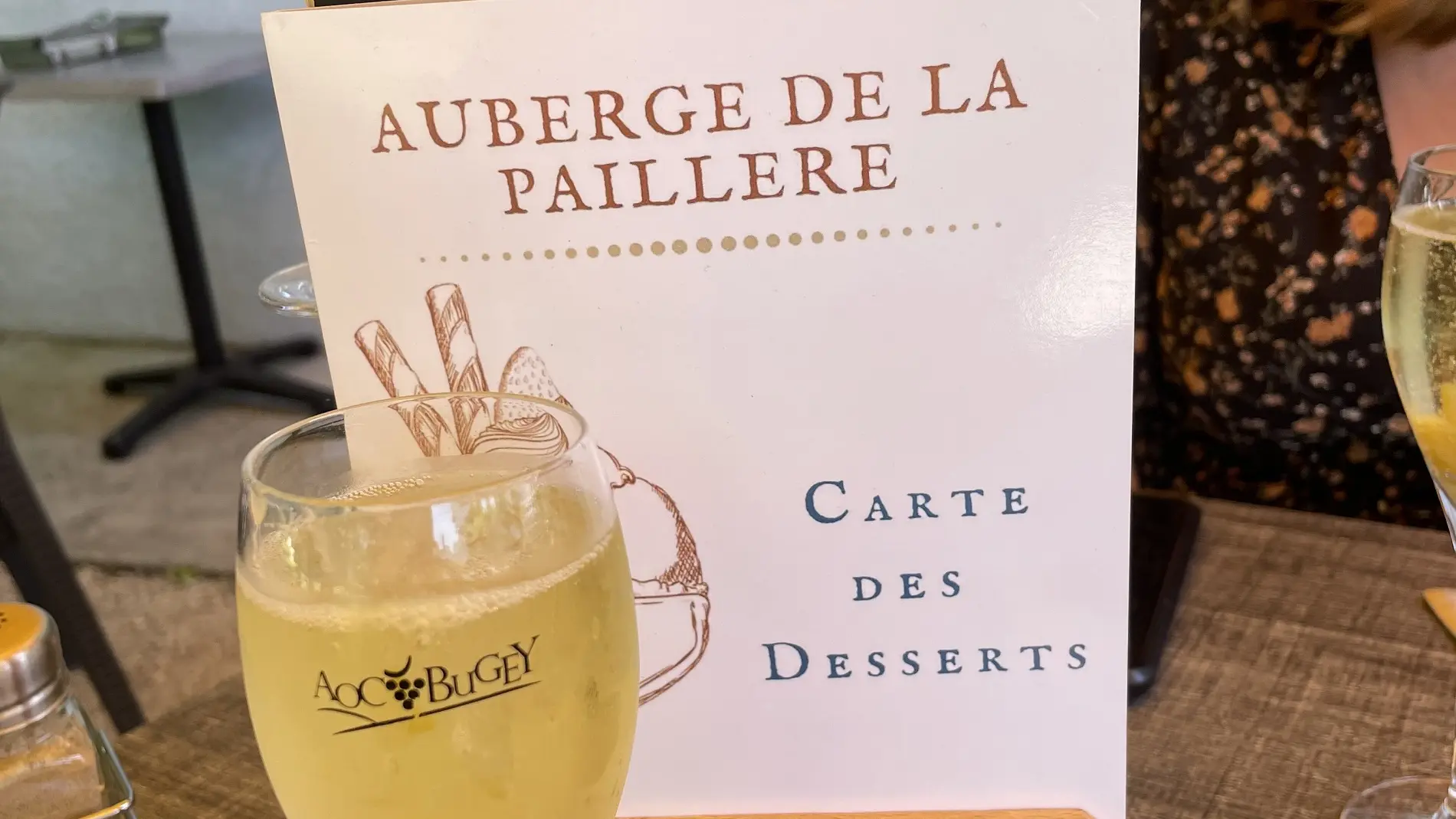 Carte des desserts