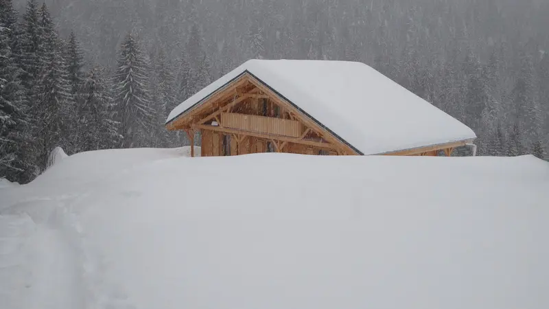 Chalet en hiver