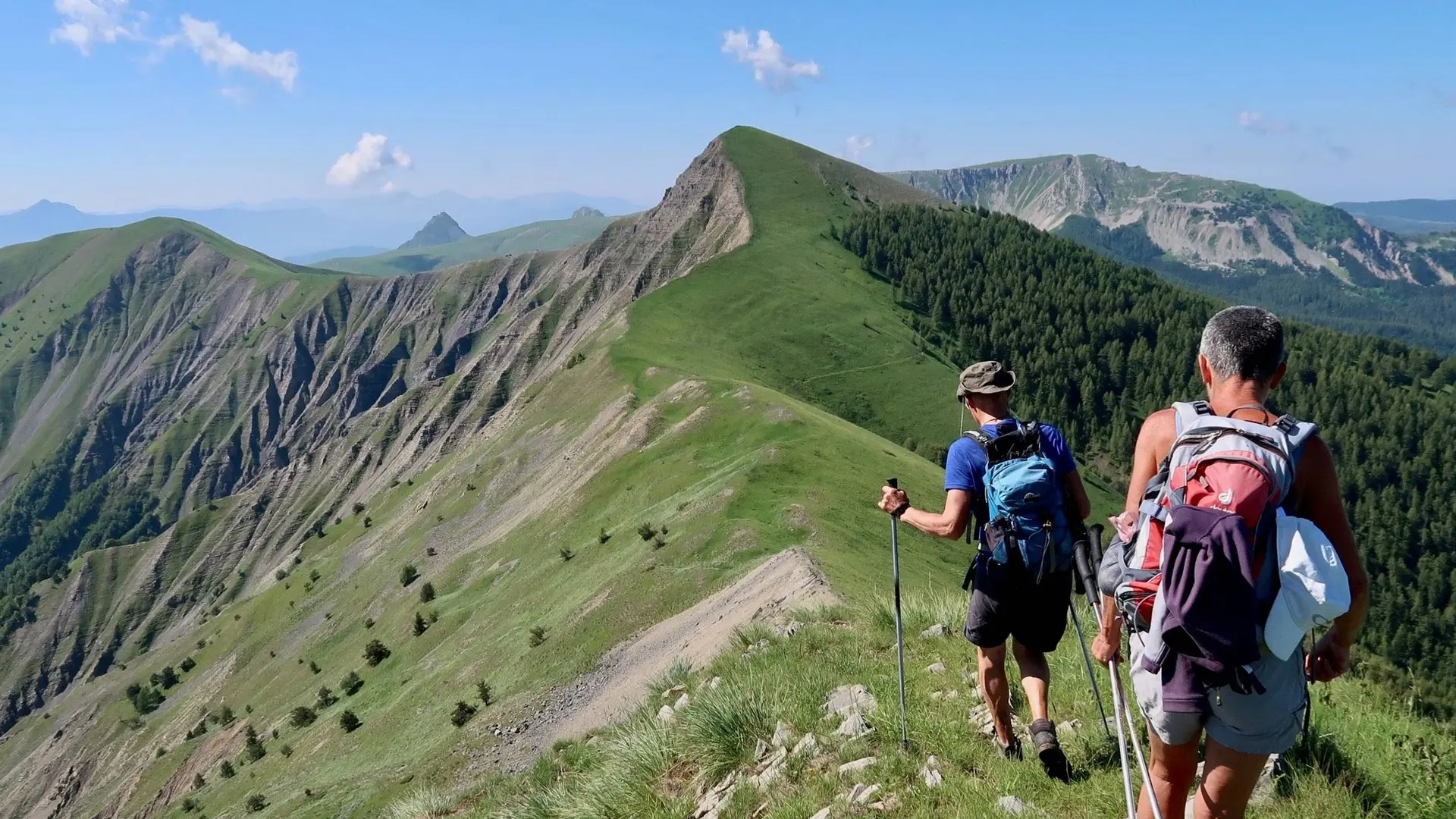 Vue époustouflante depuis la crête
