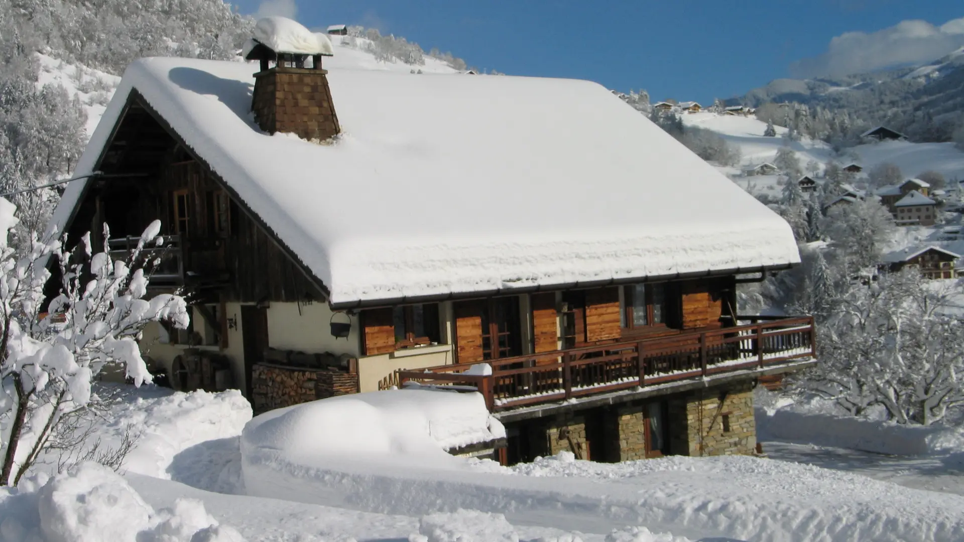 Chalet en hiver