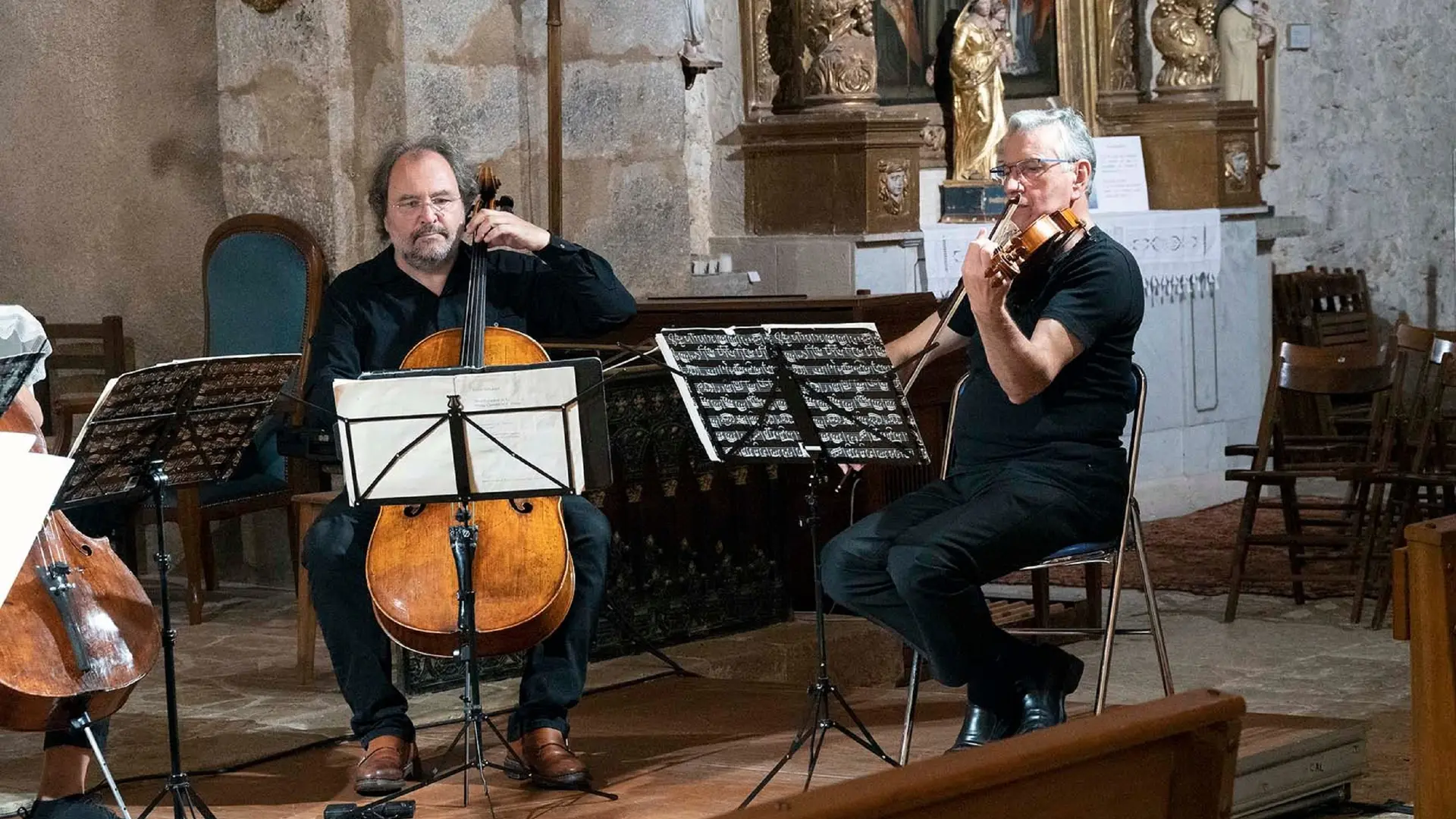Frédéric Audibert au violoncelle